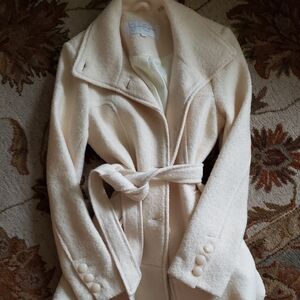 Jessica Simpson Cream Pea Coat
